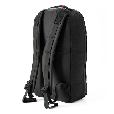 The Bullet Ruck - Ripstop ROBIC® by Michael Easter, made from lightweight 420D ROBIC® Ripstop Nylon, features padded straps and a sleek, minimalist design seen from the back.