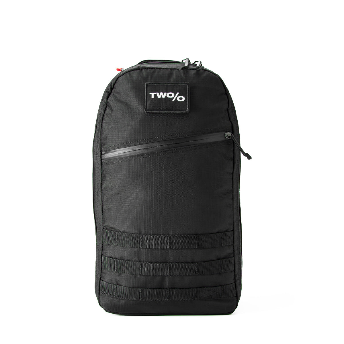 Meet the Bullet Ruck - Ripstop ROBIC® by Michael Easter, made from sturdy 420D ROBIC® Ripstop Nylon. Sporting a stylish "TWO/O" logo and a handy diagonal front zipper pocket, this lightweight backpack is ideal for all your adventures.