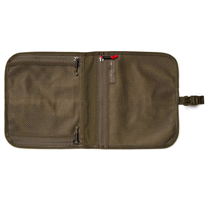 A close-up of the GORUCK Wire Dopp, crafted from durable CORDURA, perfect for organizing your travel essentials.